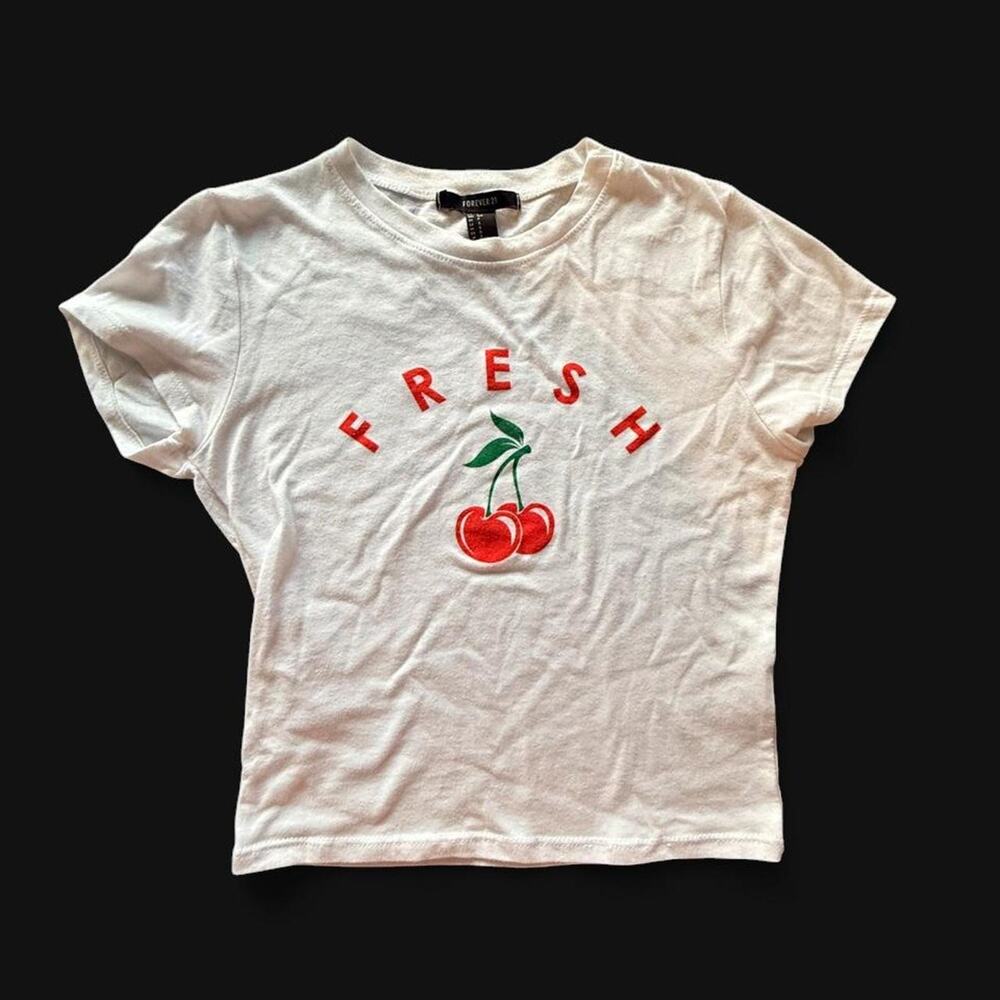 Forever 21 white crop top